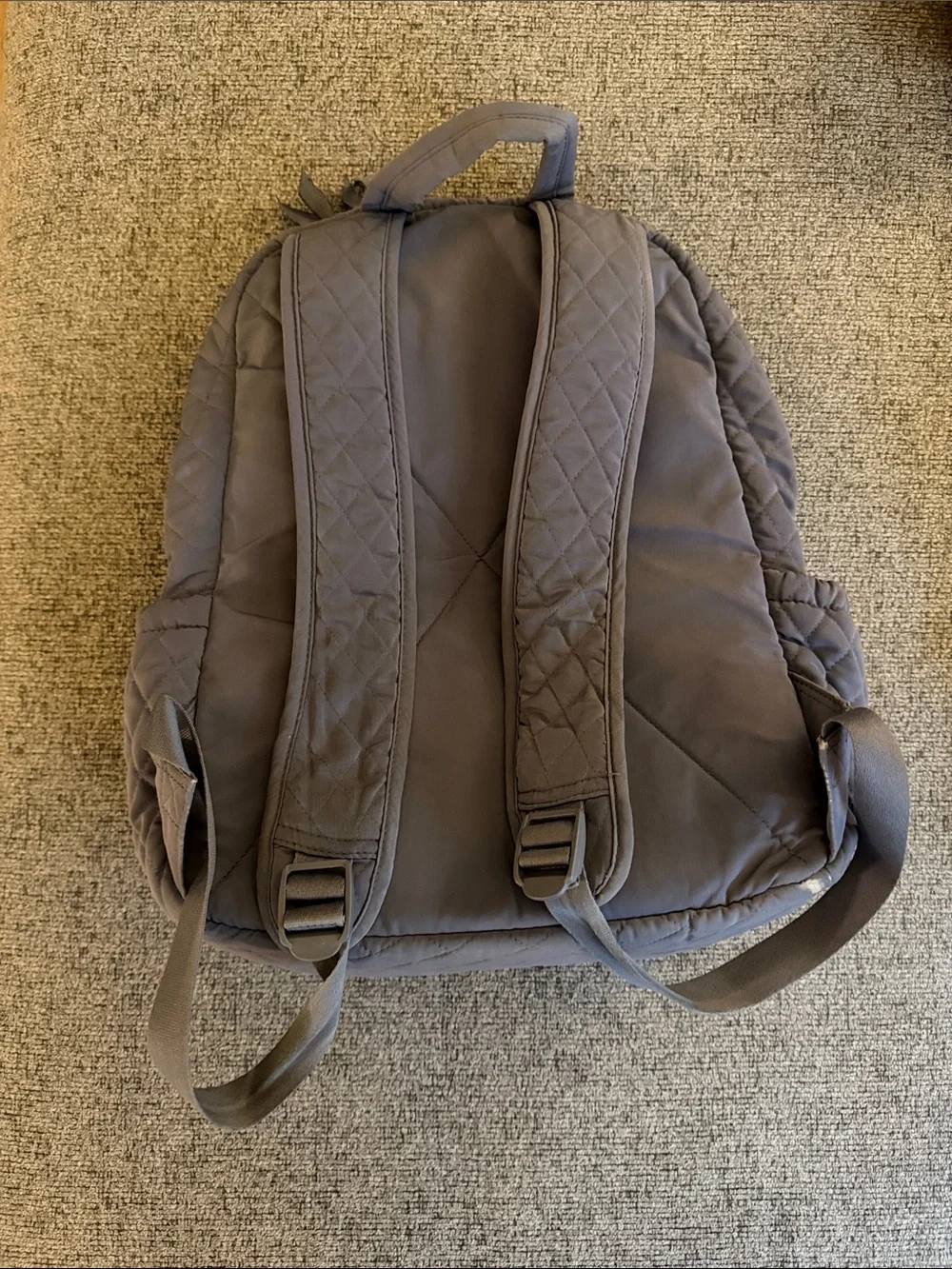 Quilted Gray Vera Bradley Backpack